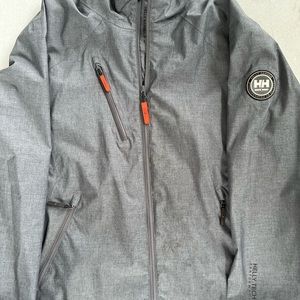 Helly Hansen men’s large gray waterproof coat
